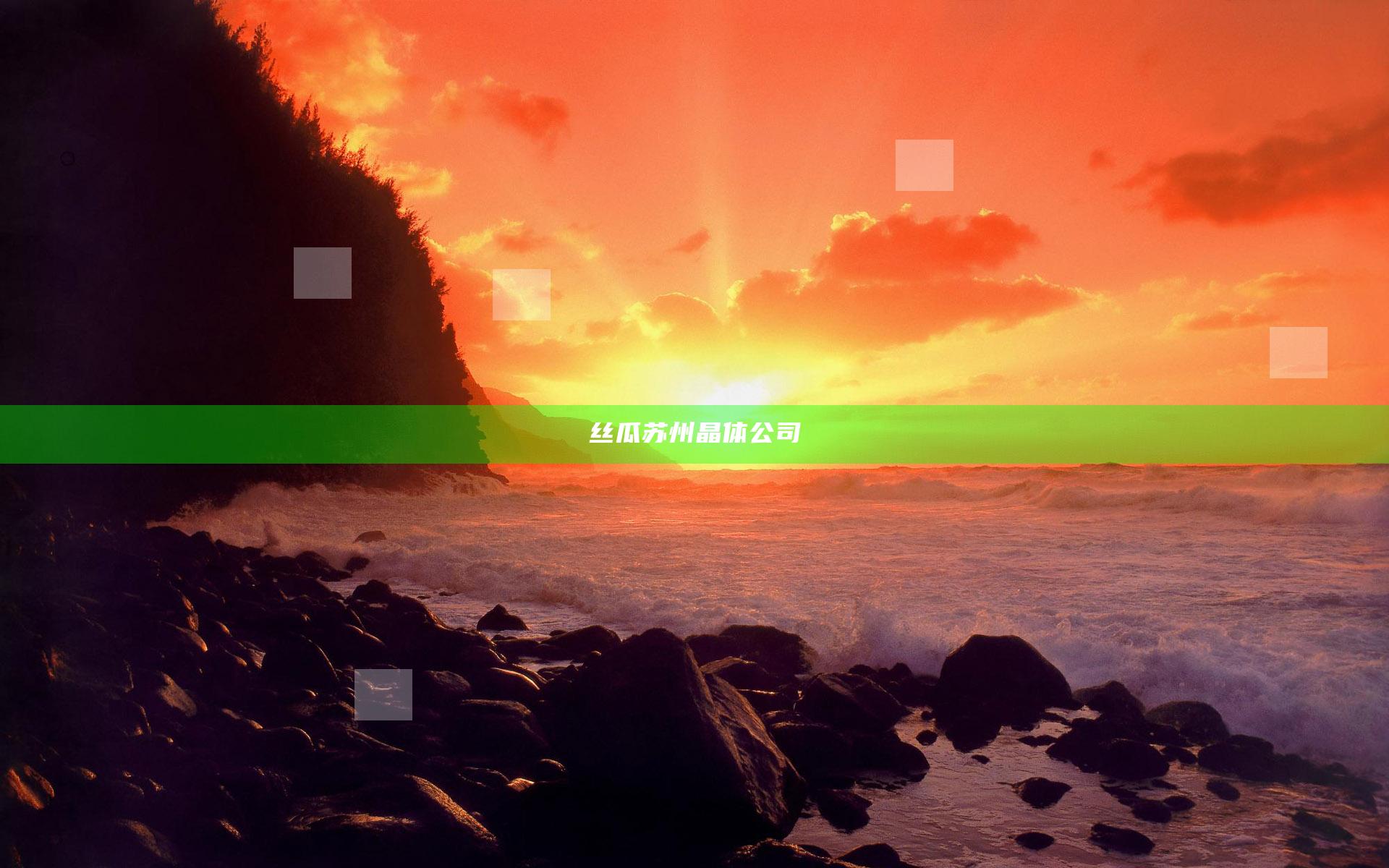 丝瓜苏州晶体公司